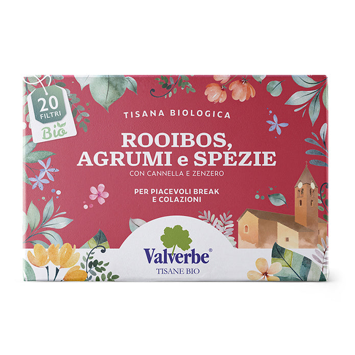 Tisana Rooibos Agrumi e Spezie Valverbe 30g - 20 Filtri